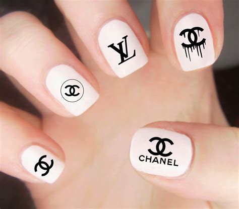 chanel nail stickers